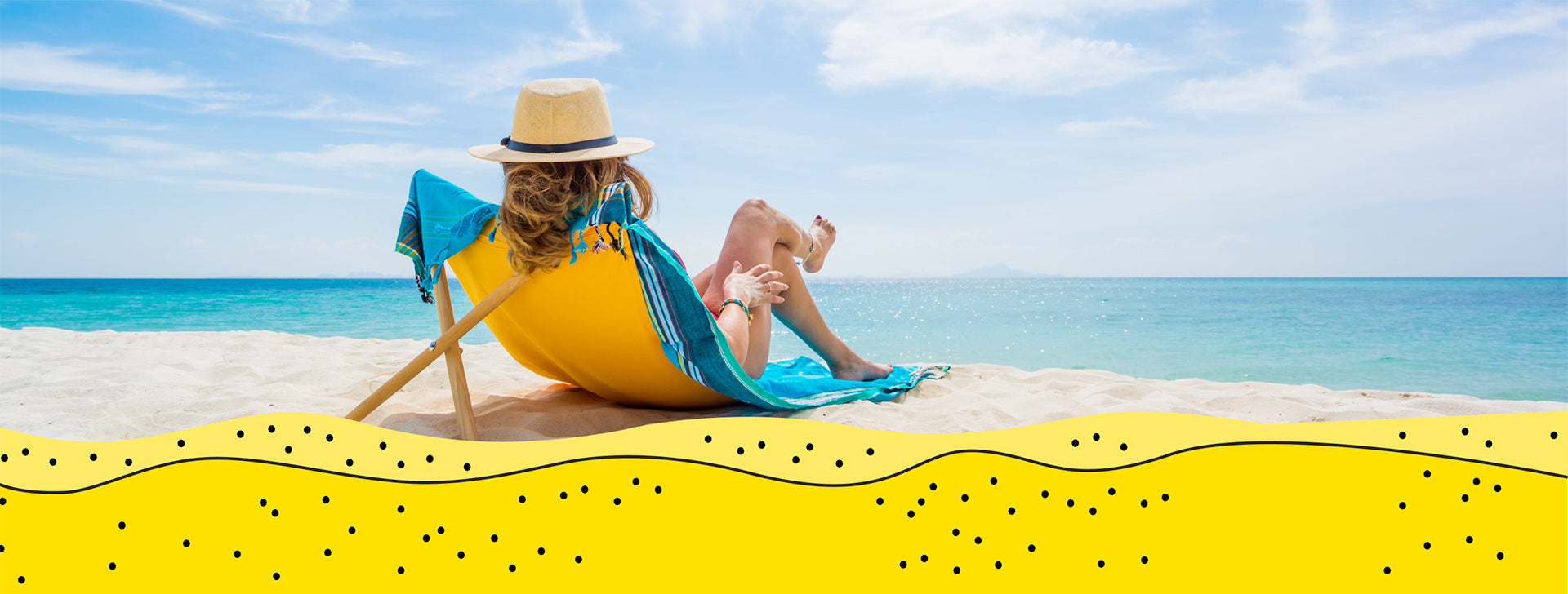 Beach scene with chair